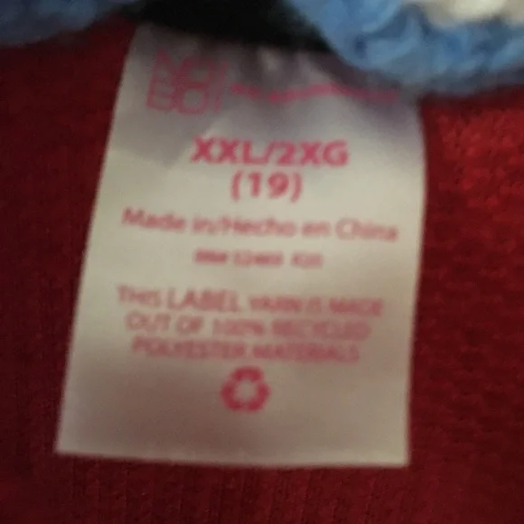 No Boundaries red fleece pullover jacket Sz XXL - Picture 3 of 6